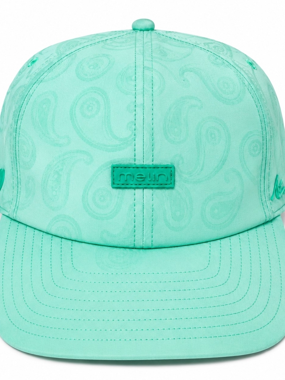 🆕️Melin Links HYDRO Mint Paisley Snapback Hat Aqua NWT Size Classic